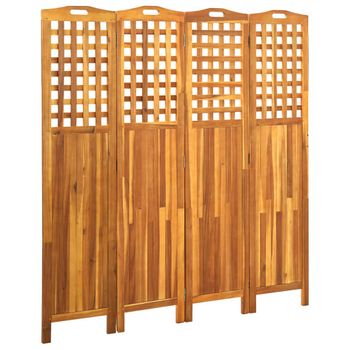 Biombo De 6 Paneles De Madera Maciza De Paulownia 210x165 Cm Vidaxl con  Ofertas en Carrefour