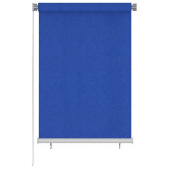 Persiana Enrollable De Jardín Hdpe Azul 100x140 Cm Vidaxl