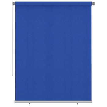 Persiana Enrollable De Jardín Hdpe Azul 180x230 Cm Vidaxl