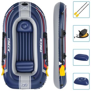 Hydro-force Set Barcas Inflables Treck X2 255x127 Cm Bestway