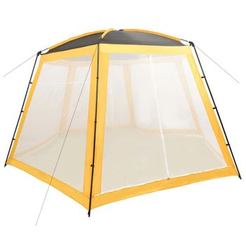 Carpa Para Piscina De Tela Amarilla 500x433x250 Cm Vidaxl