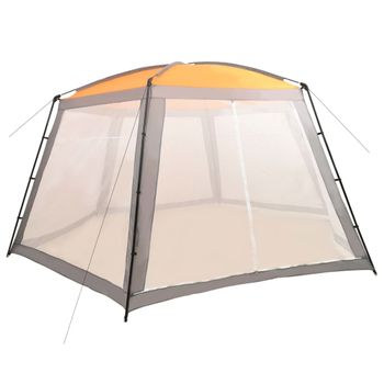 Carpa Para Piscina De Tela Gris 660x580x250 Cm Vidaxl