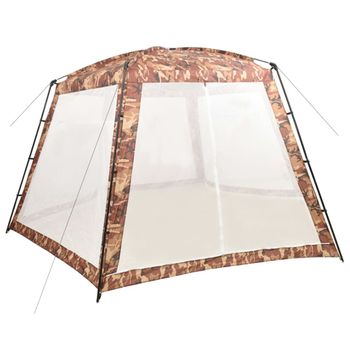 Carpa Para Piscina De Tela Camuflaje 590x520x250 Cm Vidaxl