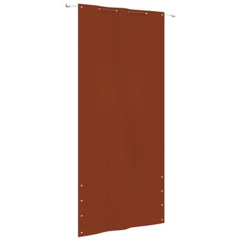 Toldo Pantalla Para Balcón De Tela Oxford Terracota 120x240 Cm Vidaxl