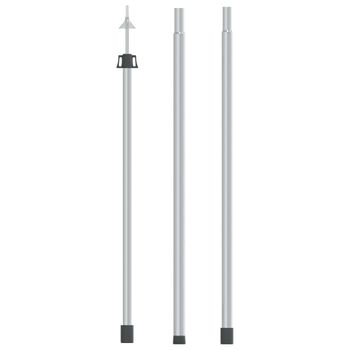 Poste Telescópico De Toldo Acero Galvanizado 102-260 Cm Vidaxl