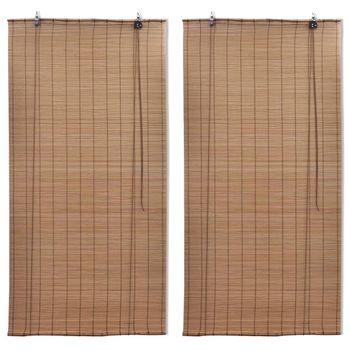 Acomoda Textil – Estor Enrollable De Bambú Para Puertas Y Ventanas. Persiana  Ajustable Opaca De Ocultación Decorativa, Cortina Regulable De Temperatura  Y Luz En Interior Y Exterior. (100x180 Cm). con Ofertas en