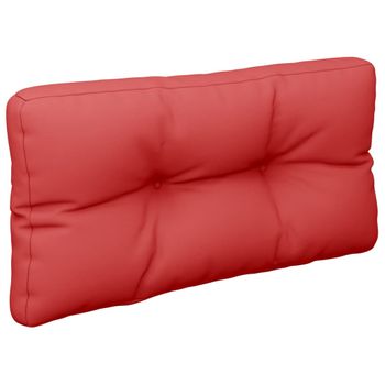 Cojín Para Palets De Tela Rojo 80x40x12 Cm Vidaxl