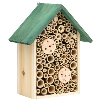 Casas De Insectos 2 Uds 23x14x29 Cm Madera Maciza De Abeto Vidaxl