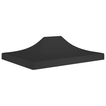 Techo De Carpa Para Celebraciones Negro 4,5x3 M 270 G/m² Vidaxl