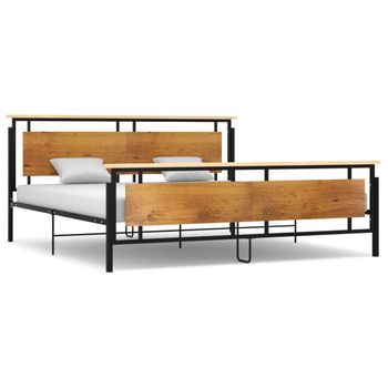 Estructura De Cama De Metal 200x200 Cm Vidaxl