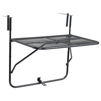 Mesa Colgante De Balcón Badolato Acero 84 X 60 X 60 Cm Gris Oscuro  [en.casa] con Ofertas en Carrefour