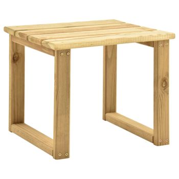 Mesa De Tumbona Madera De Pino Impregnada 30x30x26 Cm Vidaxl