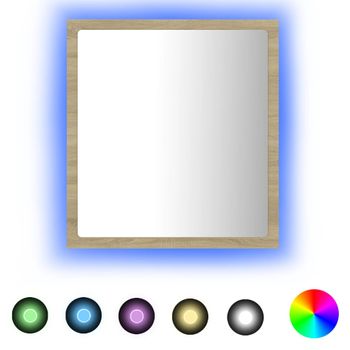 Espejo De Baño Acrílico Color Roble Sonoma 40x8,5x37 Cm Vidaxl