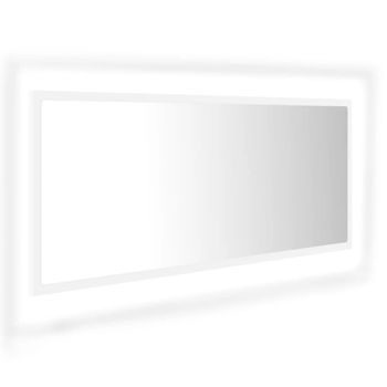 Espejo De Baño Led Acrílico Blanco 100x8,5x37 Cm Vidaxl