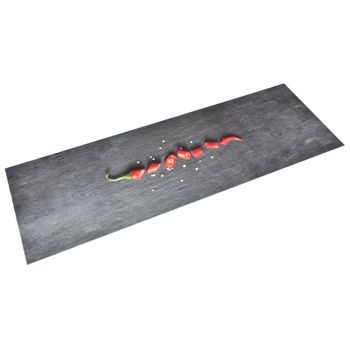 Alfombra De Cocina Lavable Pepper 60x180 Cm Vidaxl