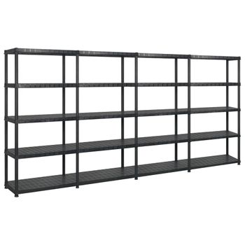 shelfplaza® BLACK 90x60x30 cm Estantería negra / estanterías fuertes /  estantería de 3 baldas / estanterías metálicas almacenaje /