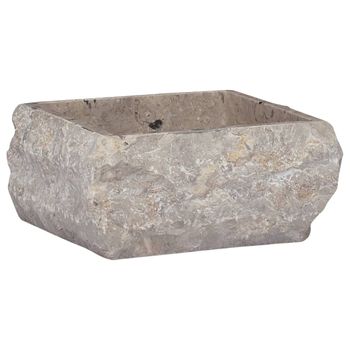 Lavabo Gris Mármol 30x30x13 Cm Vidaxl