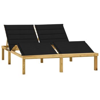 Outsunny Tumbona Plegable de Jardín con Respaldo Ajustable en 7 Posiciones  Almohada y Cojín Acolchado para Terraza Piscina Exterior Carga Máx. 165 kg  137x63,5x100,5 cm Gris