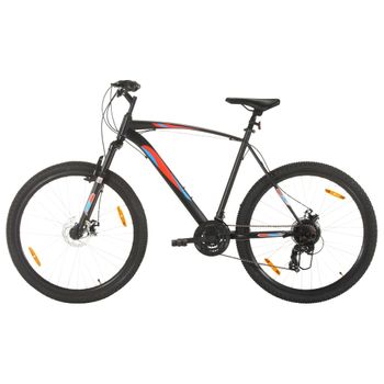 Bicicleta Montaña 21 Velocidades 29 Pulgadas Rueda 53 Cm Negro Vidaxl