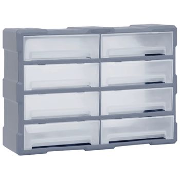 Organizador Multicajones Con 8 Cajones Grandes 52x16x37 Cm Vidaxl