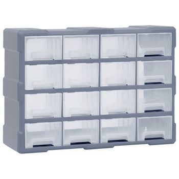 Organizador Multicajones Con 16 Cajones Medianos 52x16x37 Cm Vidaxl