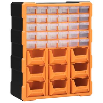 Organizador Multicajones Con 39 Cajones 38x16x47 Cm Vidaxl