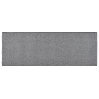 Alfombra De Pasillo Gris Oscuro 80x250 Cm Vidaxl