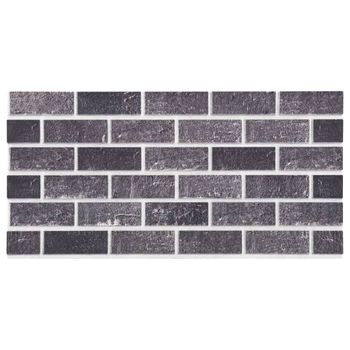 Paneles De Pared 3d Diseño De Ladrillo 10 Uds Eps Negro Y Gris Vidaxl