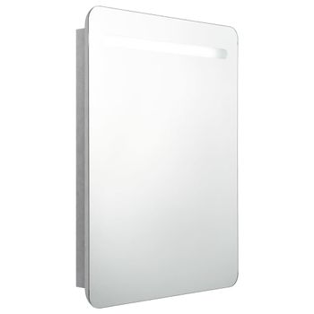 Rogal Armario Espejo De Baño Con Luz Led Gris Hormigón 100x12x45 Cm Rogal  con Ofertas en Carrefour