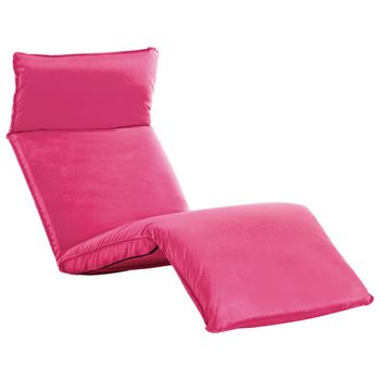 Tumbona Plegable De Tela Oxford Rosa Vidaxl