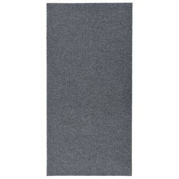 Alfombra De Pasillo Atrapa Suciedad 100x200 Cm Gris Vidaxl