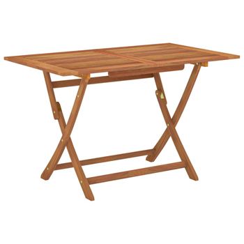 Mesa alta de jardín madera maciza de acacia Ø60x105 cm - referencia  Mqm-319698