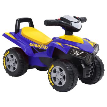 Quad Correpasillos Infantil Good Year Azul Vidaxl