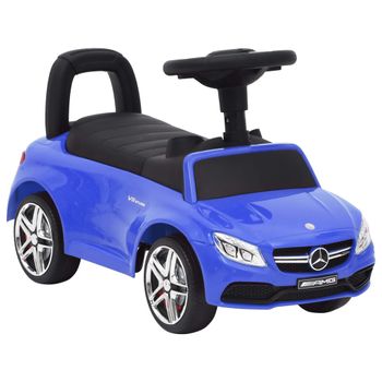 Coche Para Niños Mercedes Benz C63 Azul Vidaxl