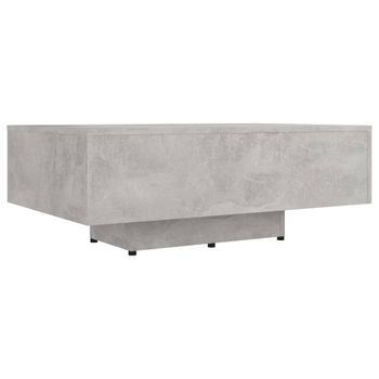 Mesa De Centro De Aglomerado Gris Hormigón 85x55x31 Cm Vidaxl