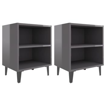 Tectake Mueble auxiliar Durham 38,5x31,5x81cm - Madera industrial oscura,  rústica