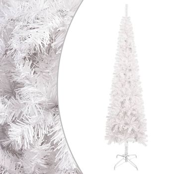 Árbol De Navidad Delgado Blanco 180 Cm Vidaxl