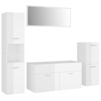 Pack Muebles De Baño Lotto Melamina Miroytengo - Gris Y Roble con Ofertas  en Carrefour