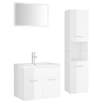 Armario de baño 1 puerta, 74 cm DEVIN