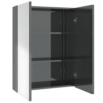 Armario De Baño Con Espejo De Mdf Vidrio Kleankin 48x16x65 Cm-blanco con  Ofertas en Carrefour