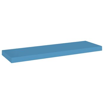 Estante flotante de pared azul MDF 80x23,5x3,8 cm - referencia Mqm-326621