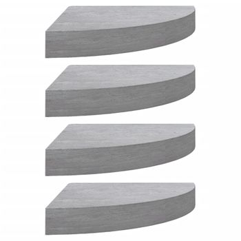 Estantes De Pared Con Cajón 2 Uds Mdf Gris 40x23,5x10 Cm Vidaxl con Ofertas  en Carrefour