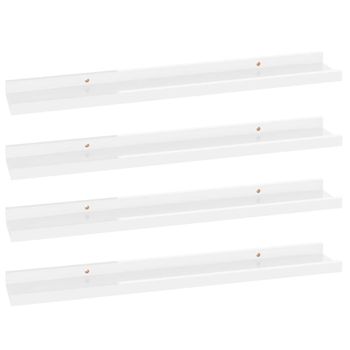 Estantes cubos de pared 4 uds vidaXL gris brillante 26x15x26cm, Estanterías,  Los mejores precios