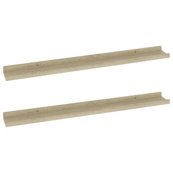 Estantería De Pared 3 Niveles Madera Roble Ahumado 30x25x100 Cm Vidaxl con  Ofertas en Carrefour