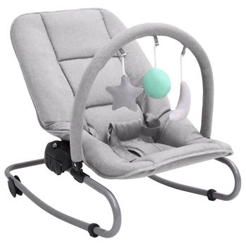 Hamaca Eléctrica Para Bebés Baby Swing Grey con Ofertas en Carrefour