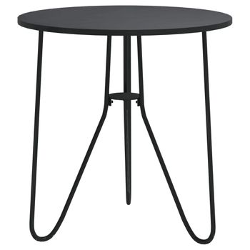 Mesa De Centro De Mdf Y Hierro Negro 48 Cm Vidaxl