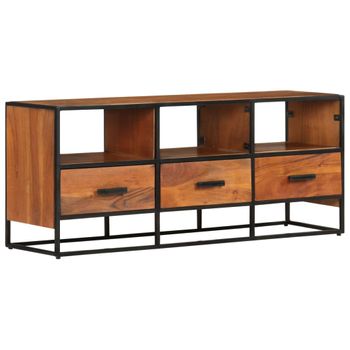 Mueble Para La Tv Madera Maciza De Acacia 110x30x45 Cm Vidaxl