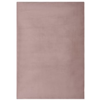 Alfombra De Pelo Sintético De Conejo Rosa Envejecido 180x270 Cm Vidaxl