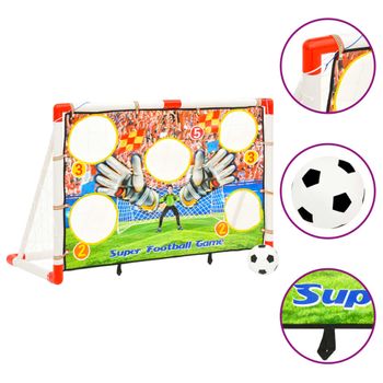 Set De Porterías De Fútbol Mini 2 Uds Para Niños 91,5x48x61 Cm