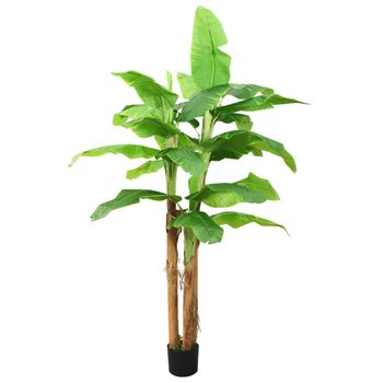 Árbol Bananero Artificial Con Macetero 300 Cm Verde Vidaxl